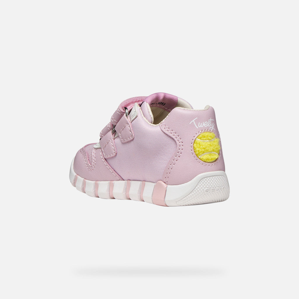 Geox Girls Pink Looney Tunes Trainers B6558B