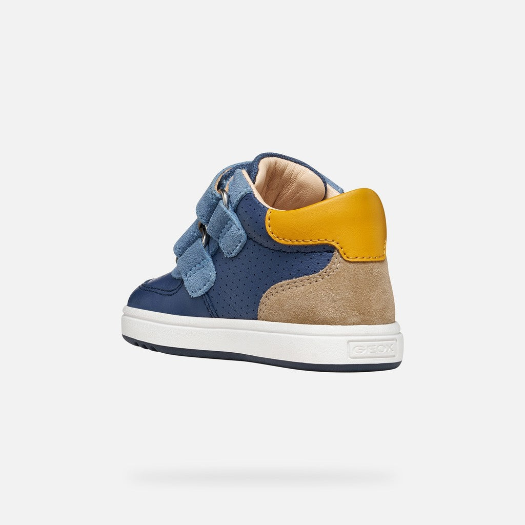 Geox Velcro Shoes Denim Blue Dark Sky B554DA