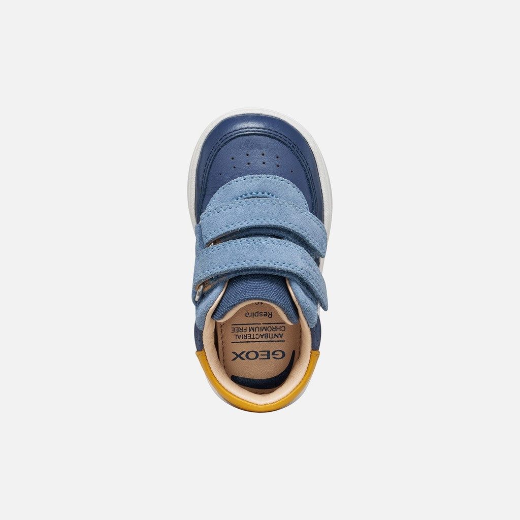 Geox Velcro Shoes Denim Blue Dark Sky B554DA