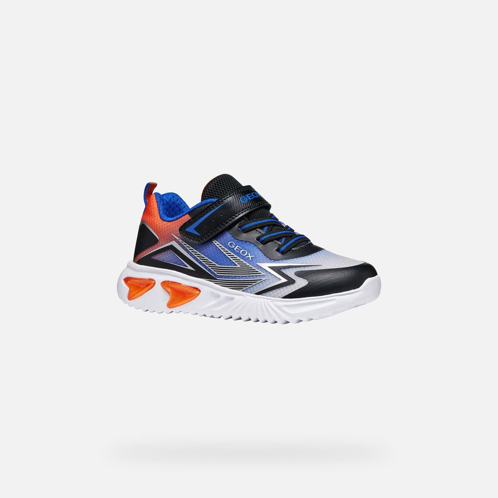 Geox Black Orange Boys Trainers J66DZB