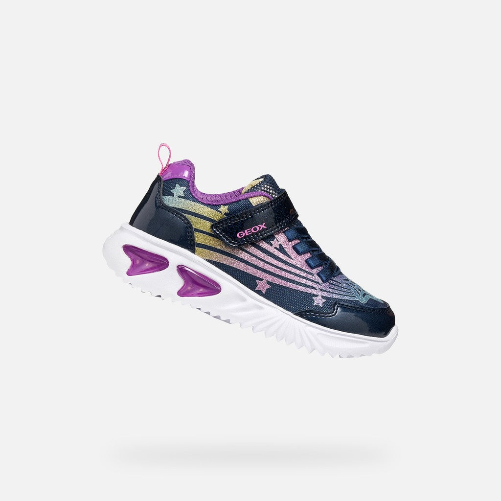 Geox Girls Navy Trainers J56E9B
