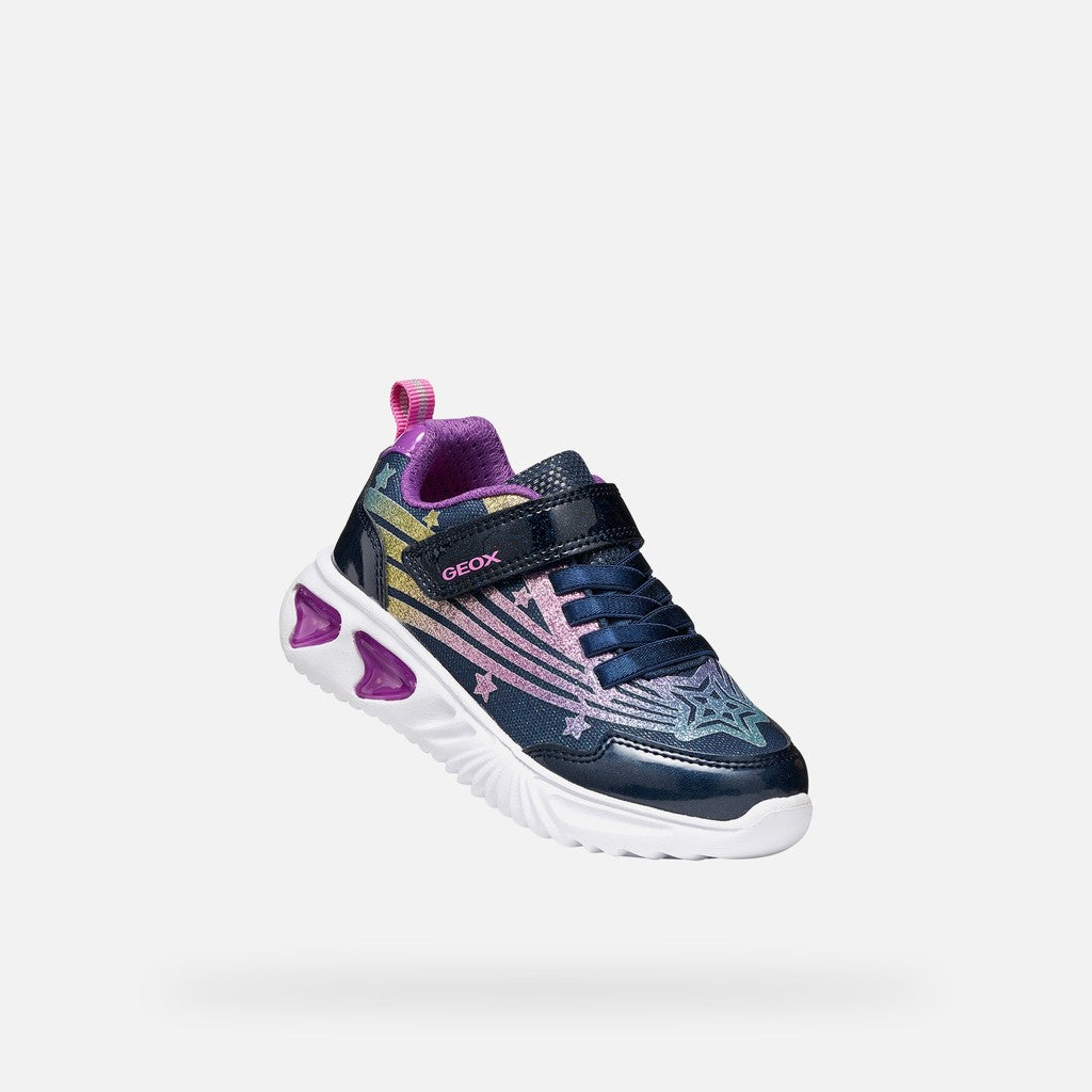 Geox Girls Navy Trainers J56E9B