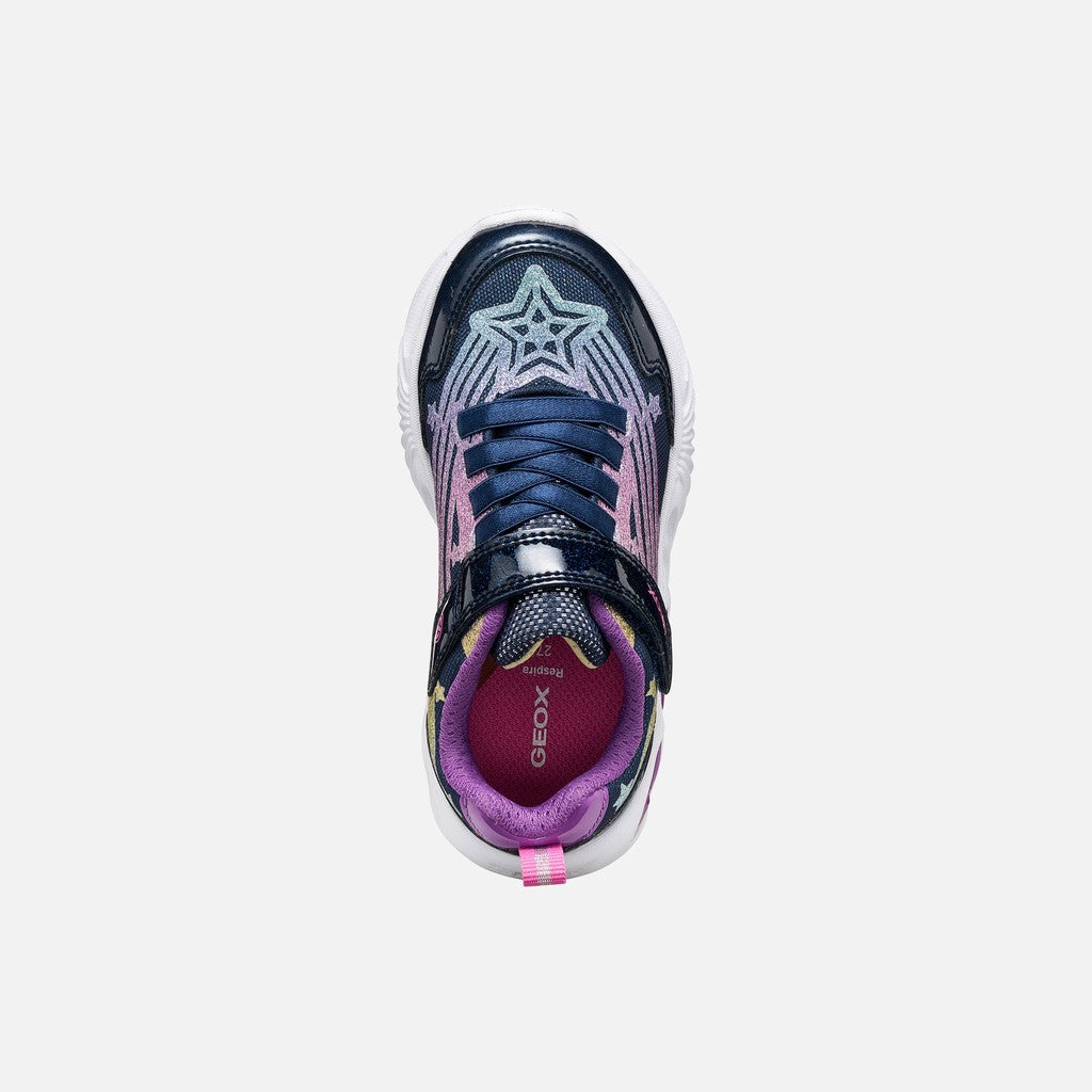 Geox Girls Navy Trainers J56E9B