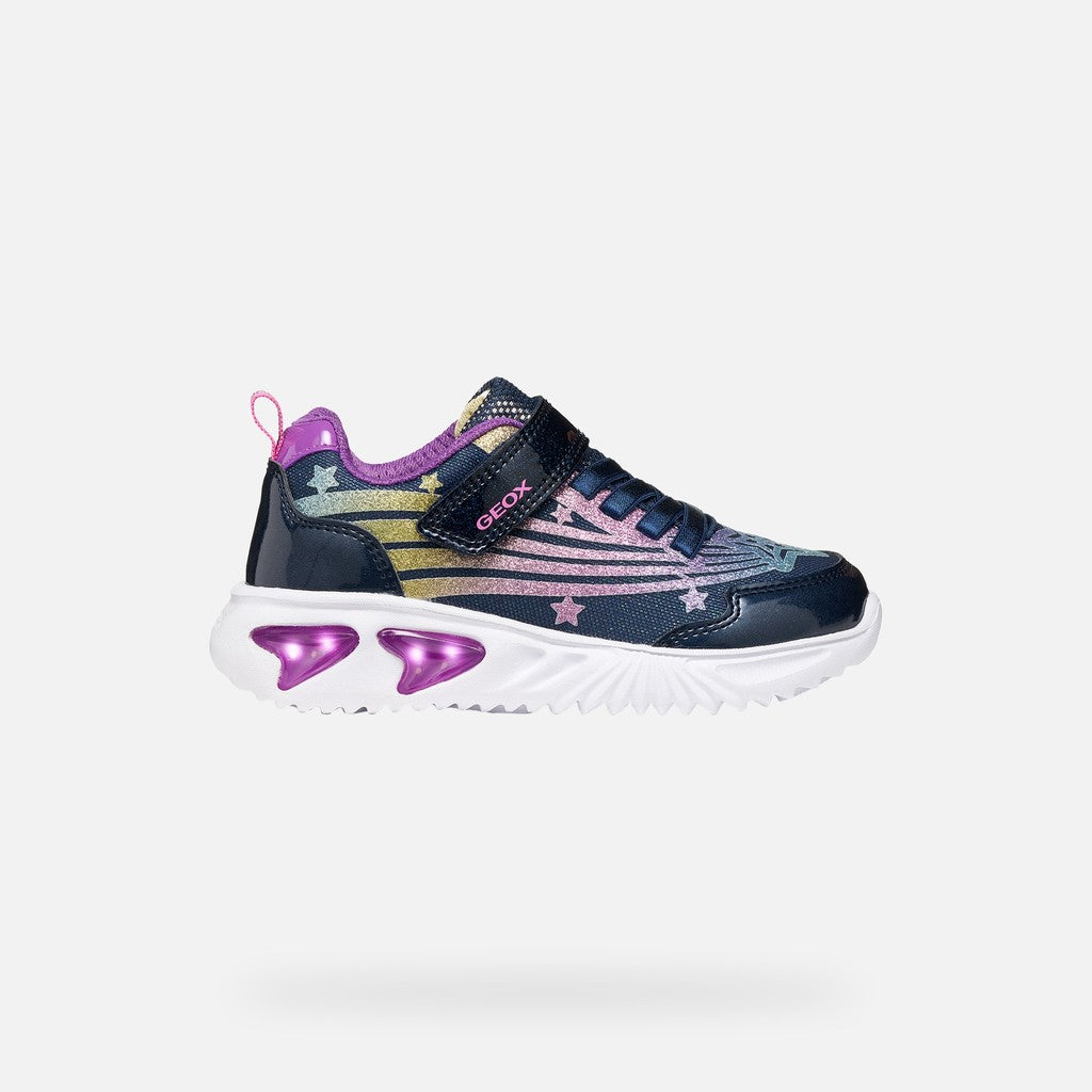 Geox Girls Navy Trainers J56E9B