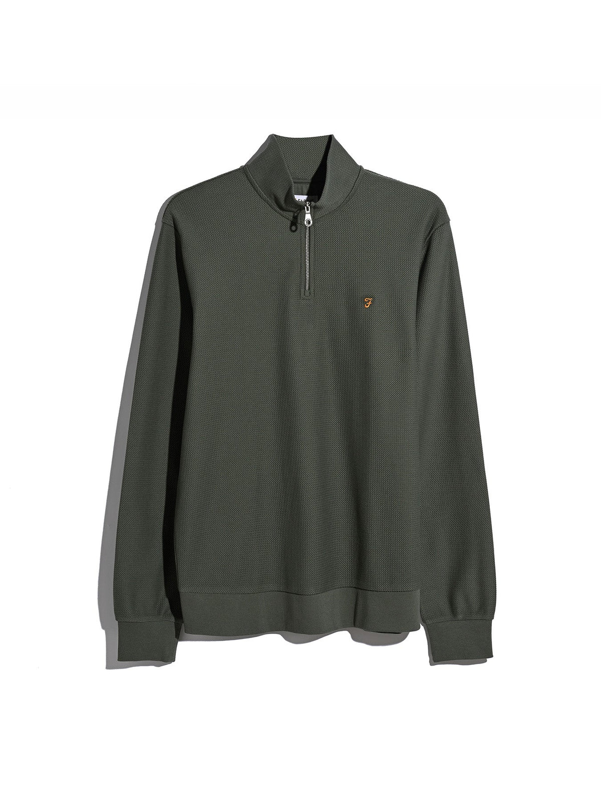 Farah Rosemary Green Zip Knit F4KFG020 300