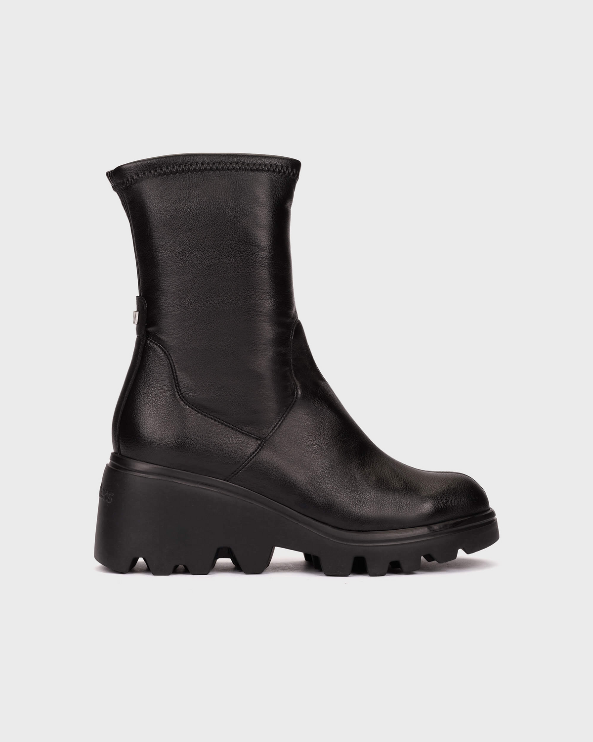 Wonders Black Wedge Boots G-7030 Negro