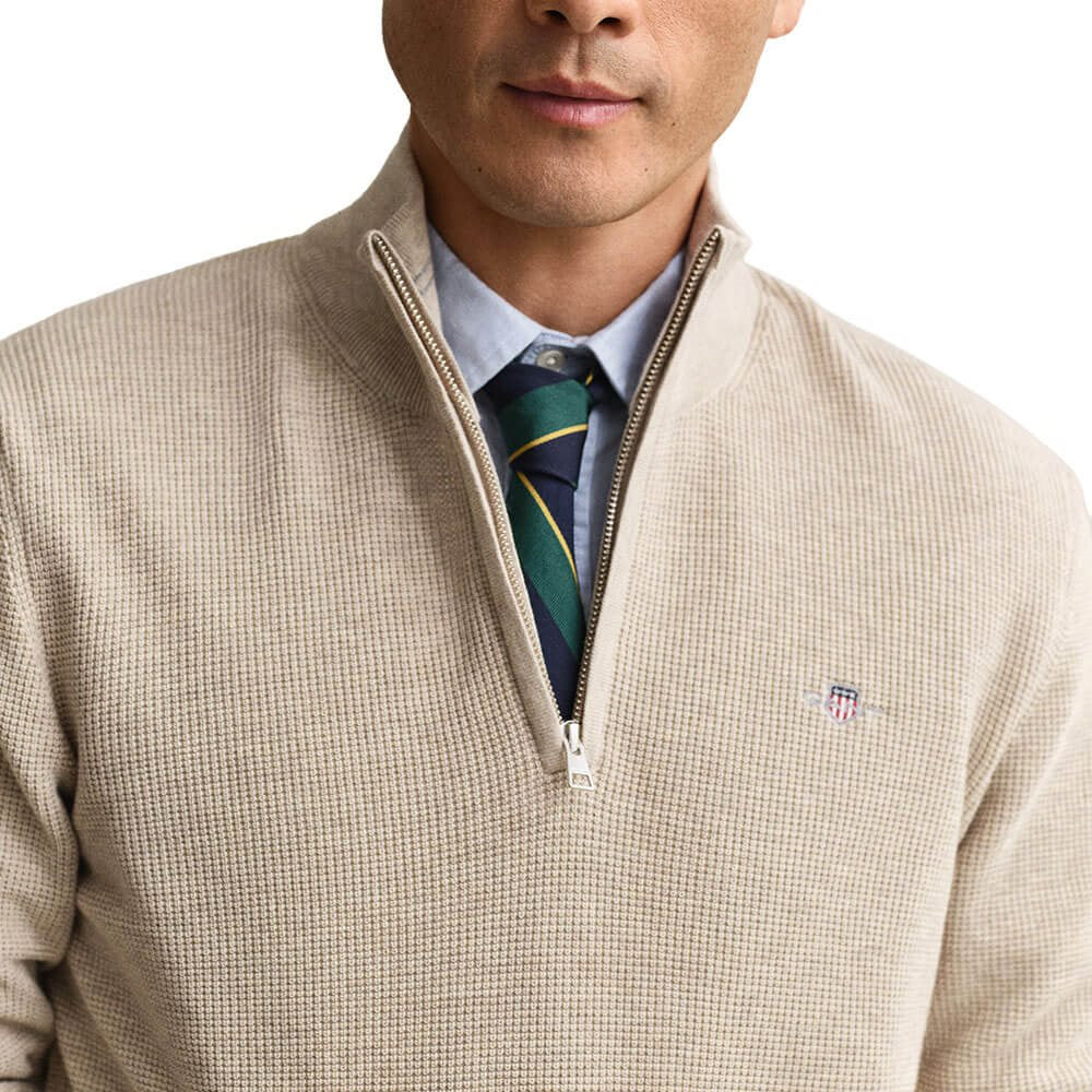 Gant Oat Melange Zip Knit 8030292 198