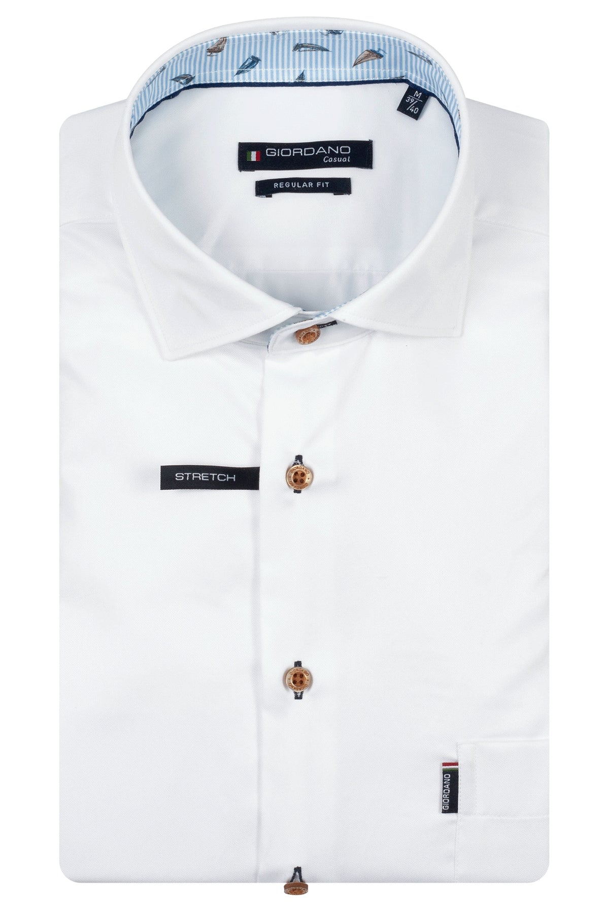 Giordano White Short Sleeve Shirt 616042 10
