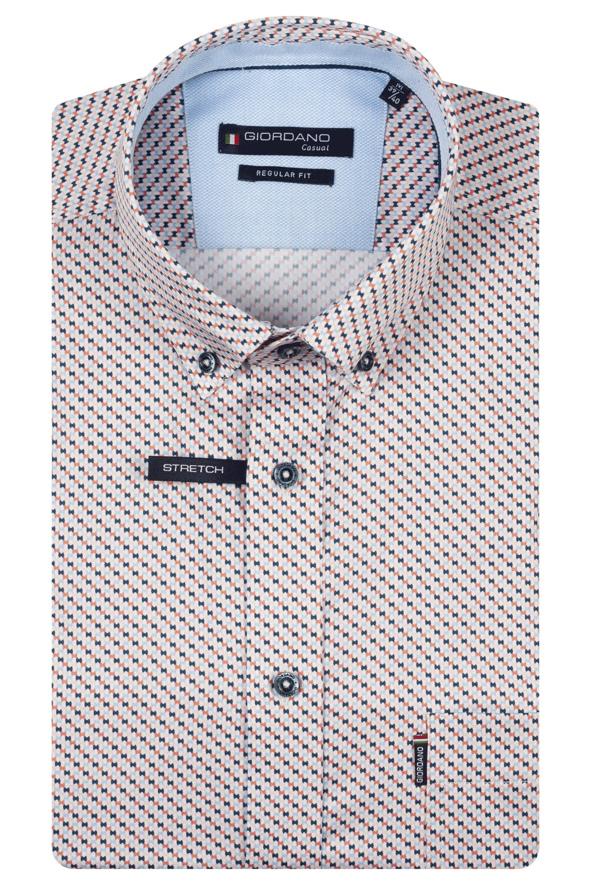 Giordano Red Print Short Sleeve Shirt 616026 30