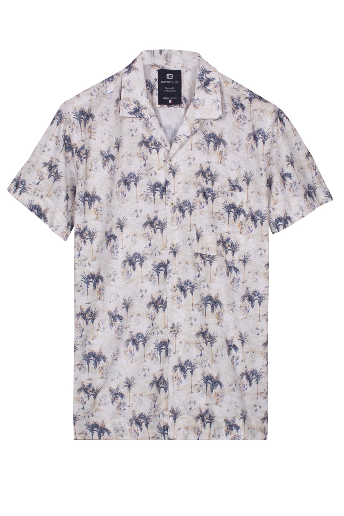 Giordano Palm Print Shirt 616873 60