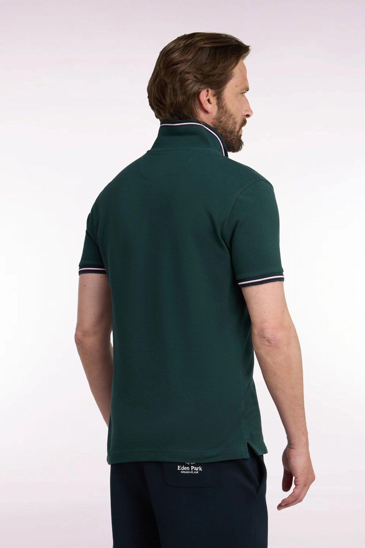Eden Park Green Tipped Polo Shirt H26MAIPC0005 vef21
