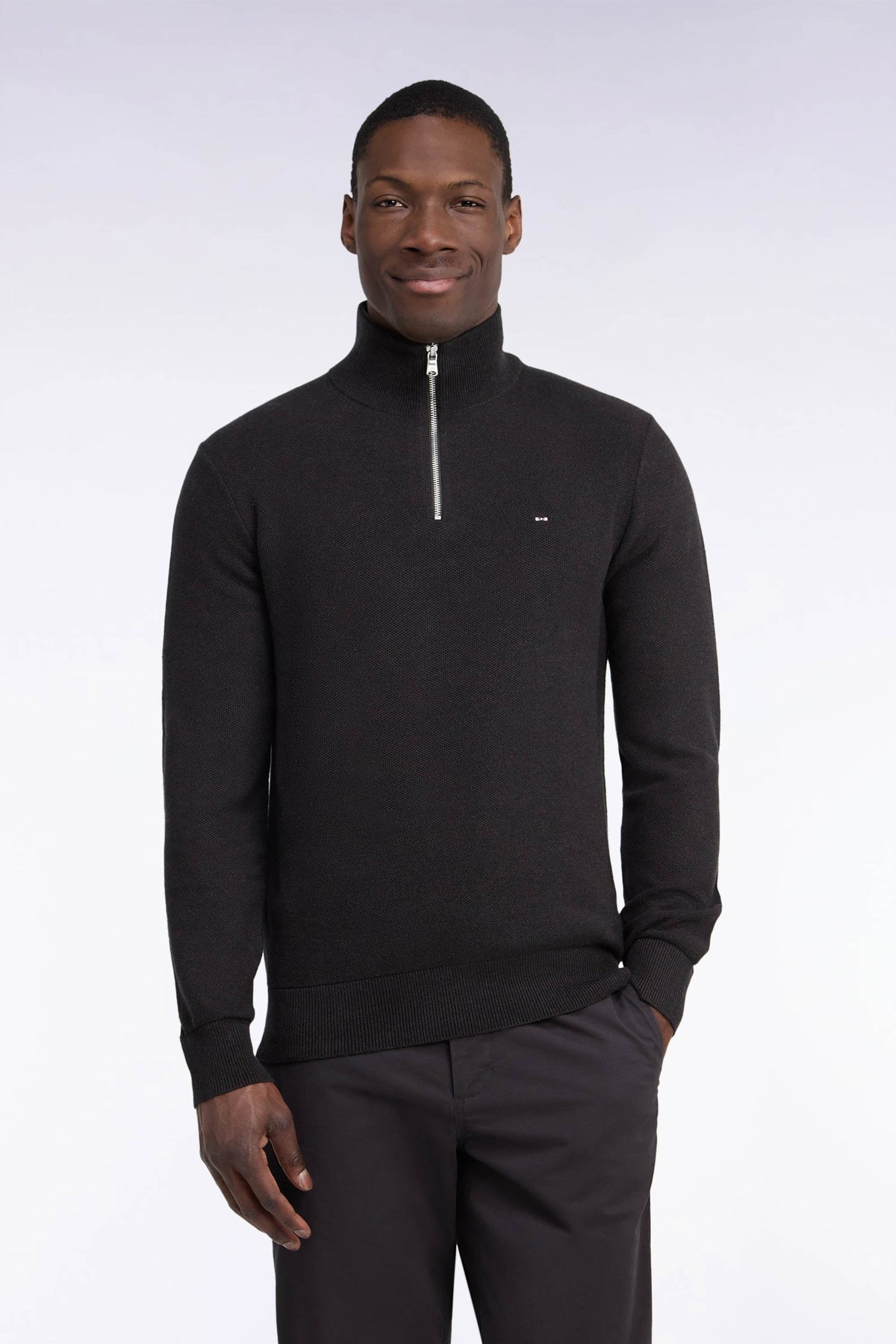 Eden Park Brown Zip Knit H26MAIPU0006 maf1