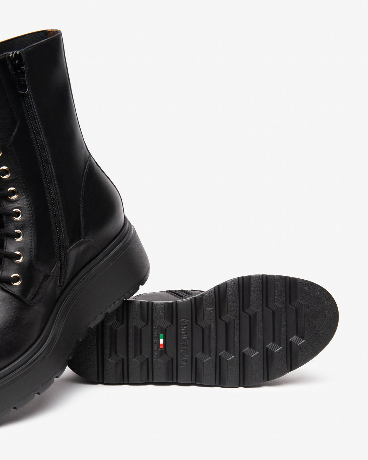 Nero Giardini Black Biker Boots I514900D 100