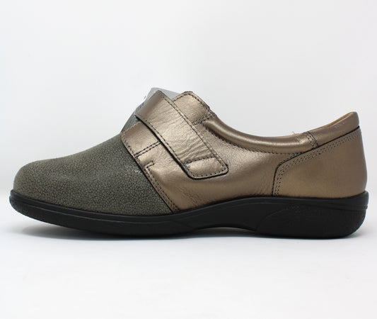 Easy B Velcro Shoe Bronze 75264B