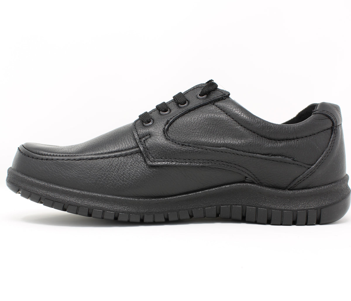 iMac Black Leather Wide Fit Shoe Milan 215984