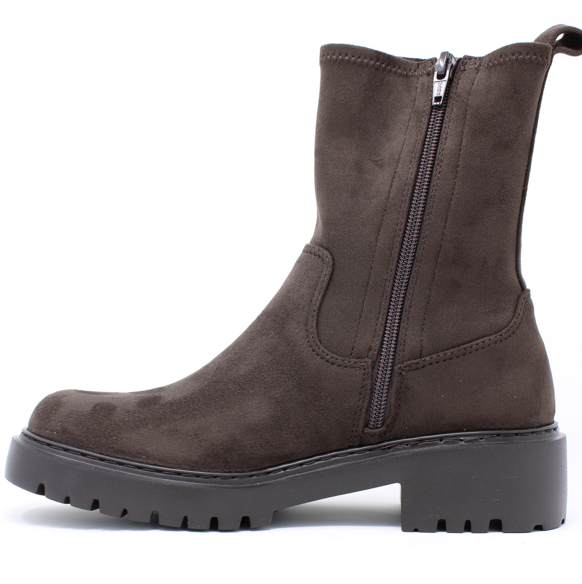 Unisa Brown Suede Sock Boot Guido