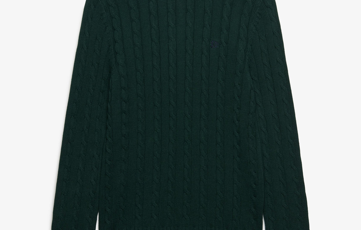 Superdry Green Cable Crew M6110707E L5X