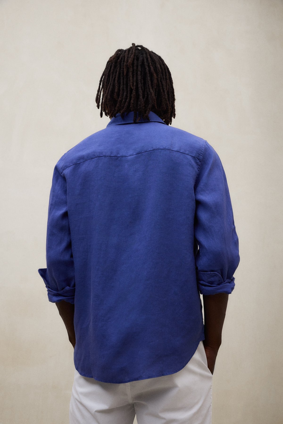 Ecoalf Blue Linen Shirt Malibu