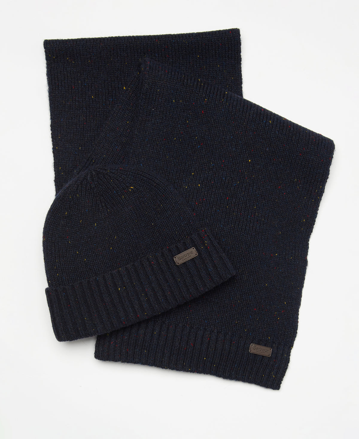Barbour Navy Fleck Carlton Set mgs0047 ny31