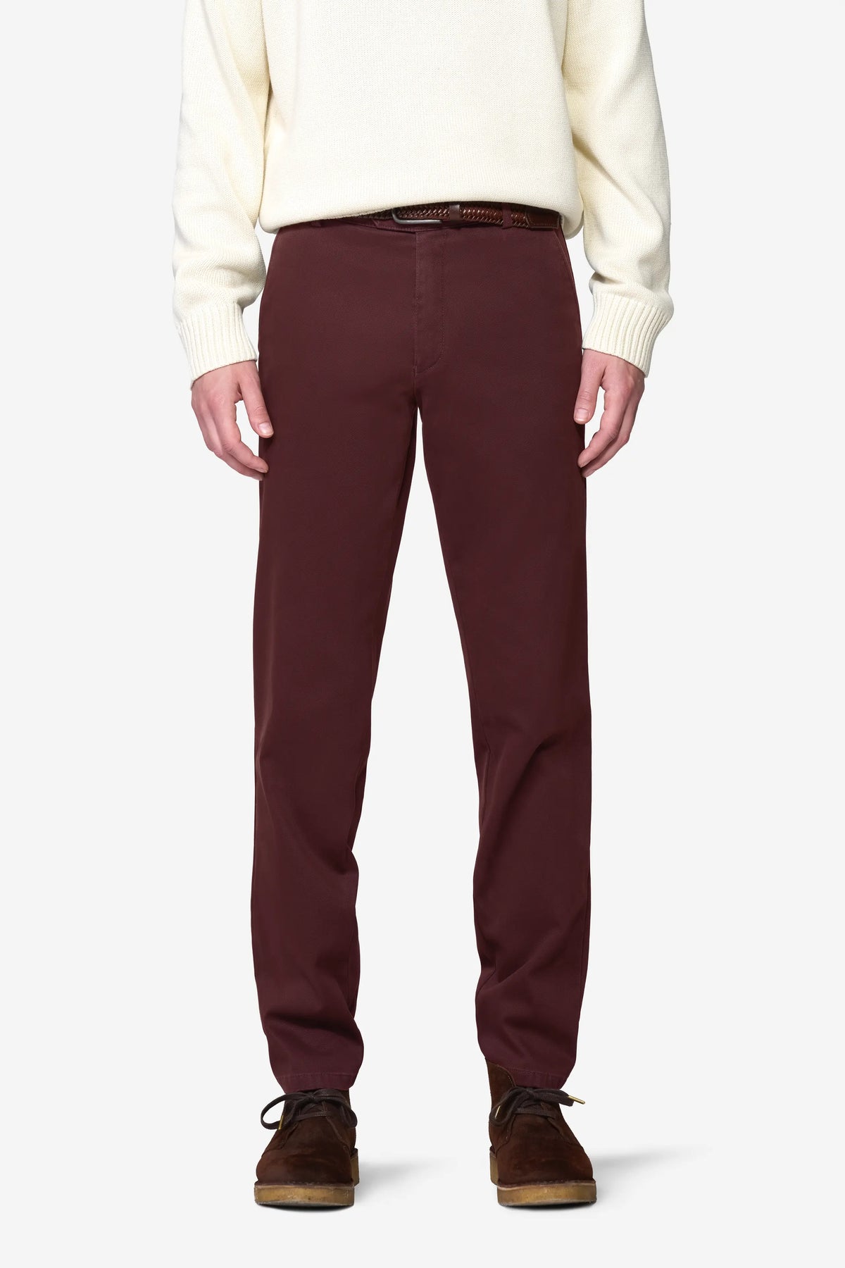 Meyer New York Burgundy Dark Red Chinos 5617 956