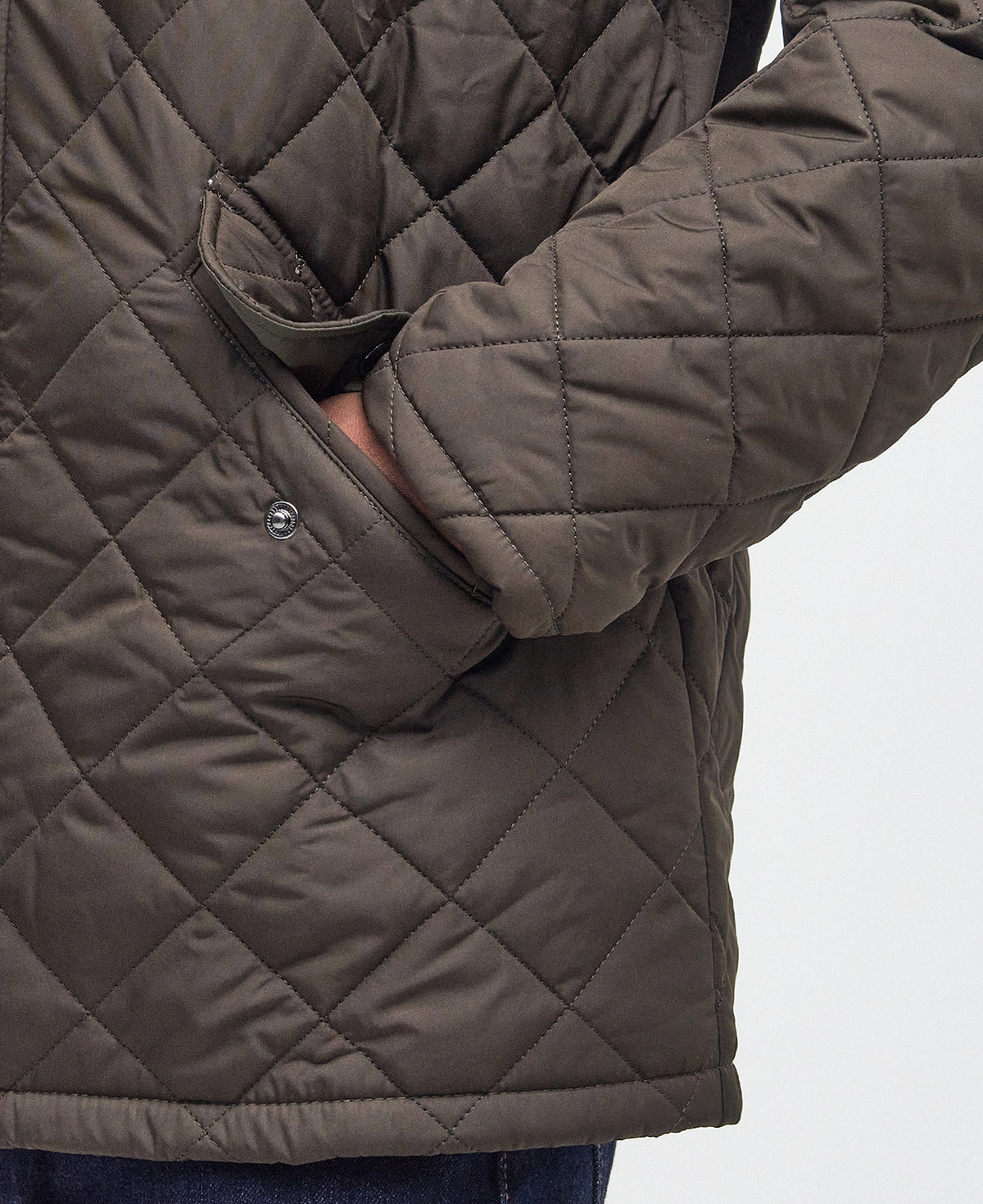 Barbour Olive Green Quilt Jacket MQU0006 ol51