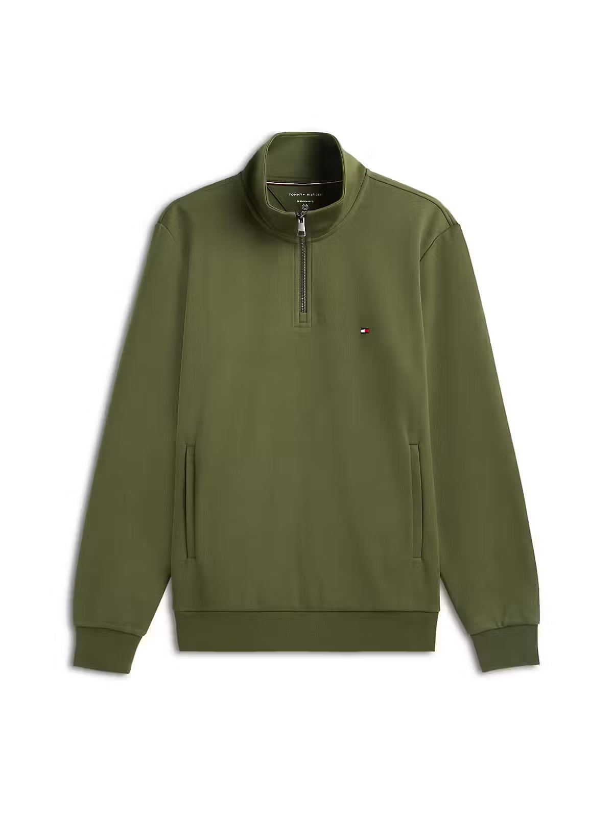 Tommy Hilfiger Huntsman Green Zip Sweat MW0MW36510 mt1