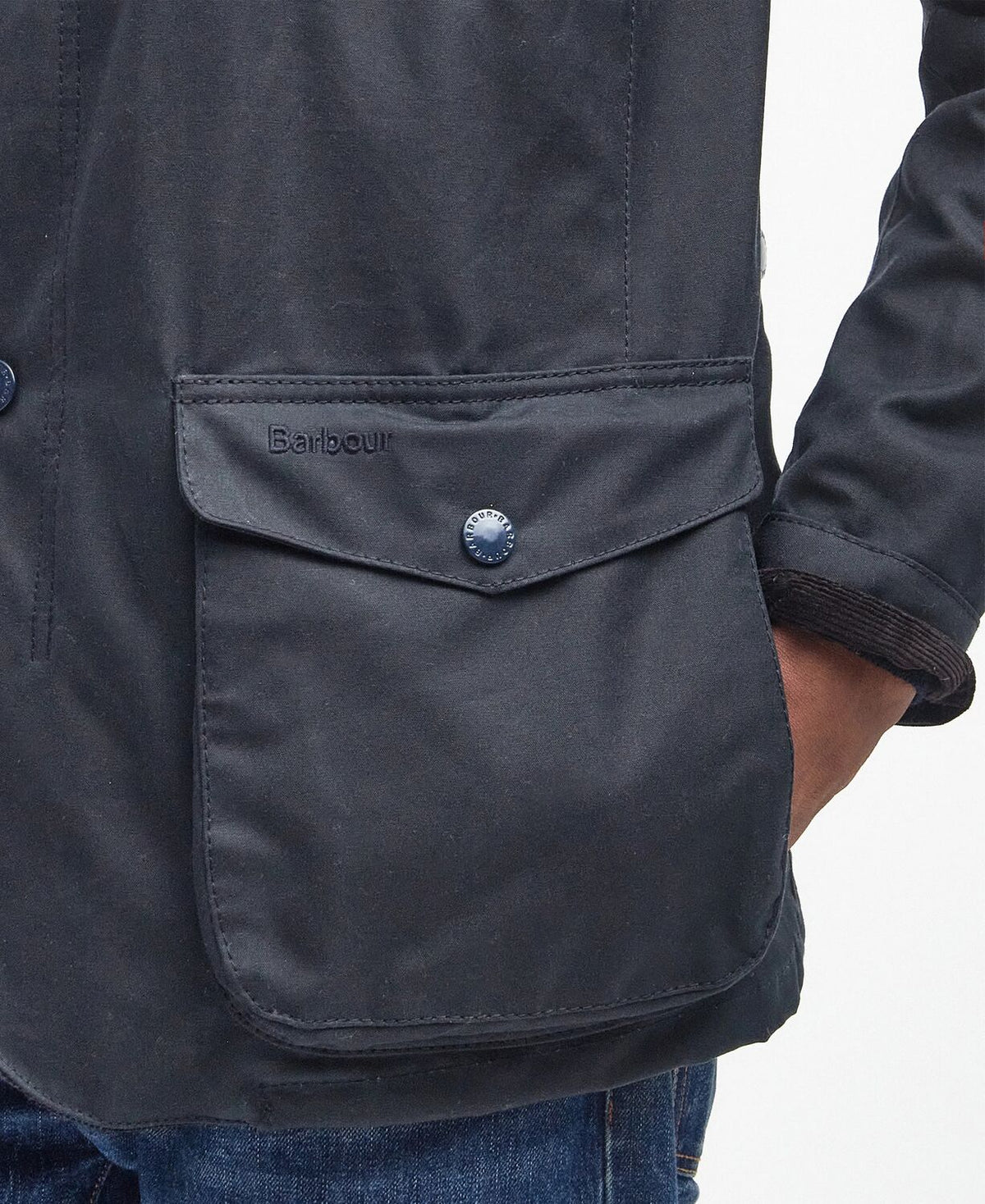 Barbour Ogston Wax Navy mwx0700 ny51