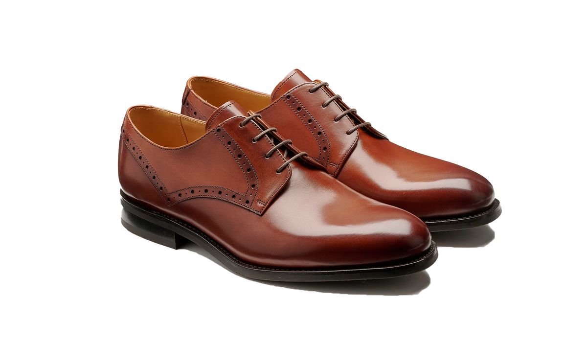 Barker Walnut Brown Oakham with Rubber Sole