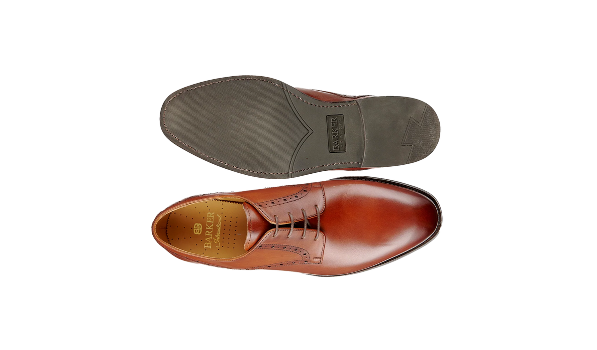 Barker Walnut Brown Oakham with Rubber Sole