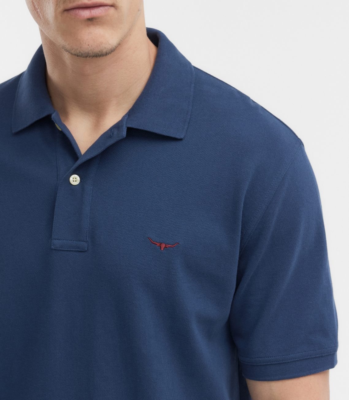 RM Williams Blue Polo Shirt KP210PQ
