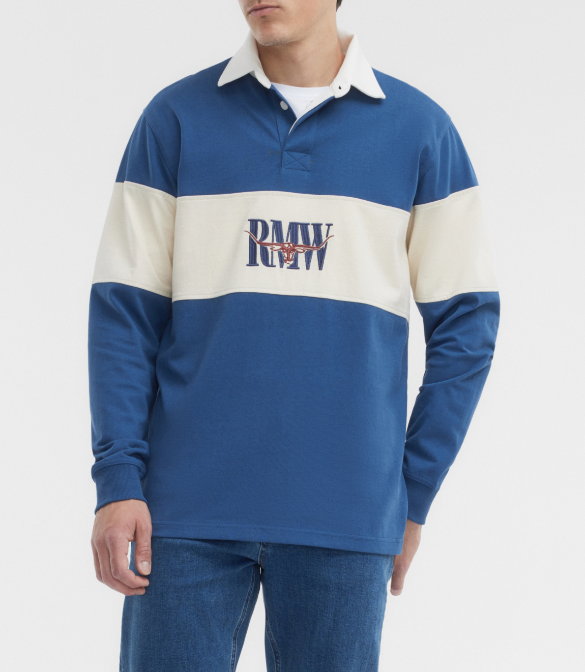 RM Williams Heritage Panel Rugby Mid Blue KR200RJ