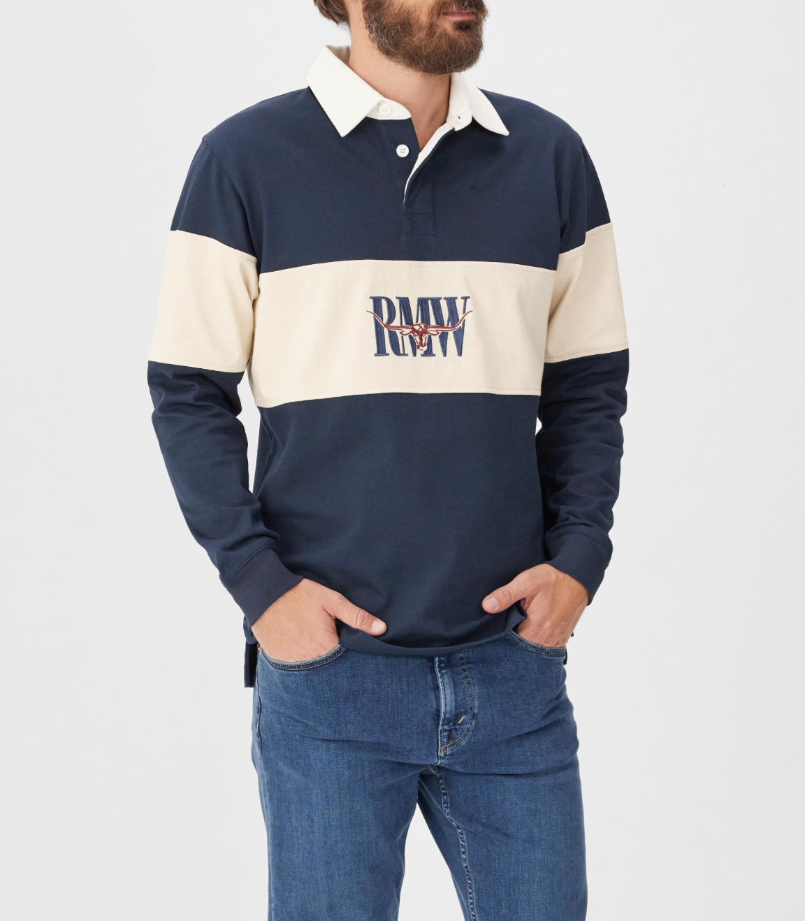 RM Williams Heritage Panel Rugby Navy KR200RJ