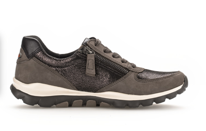 Gabor Rollingsoft Volcano Leather Walking Shoes with Double Zip 56 Donnellans