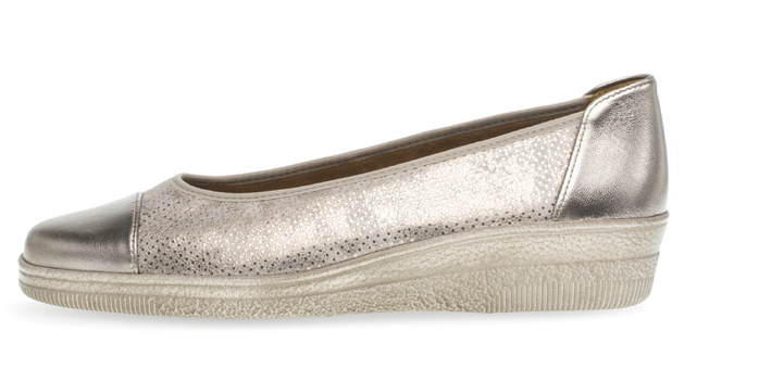 Gabor Gold Slip On Wedge Shoe 66.042.62