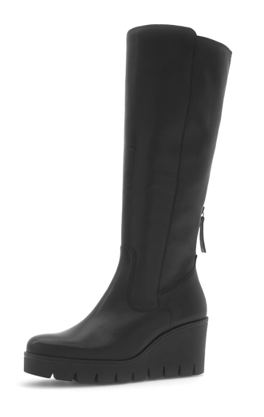 Gabor Black Knee High Boots 74.789.27