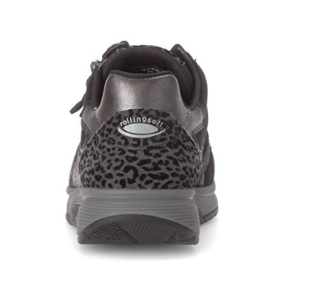Gabor Rollingsoft Black Multi Wedge Shoes 76.878.67