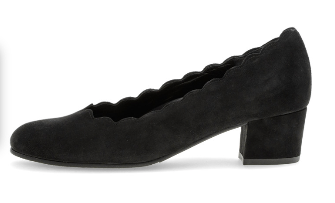 Gabor Black Nubuck Pumps 72.221.47