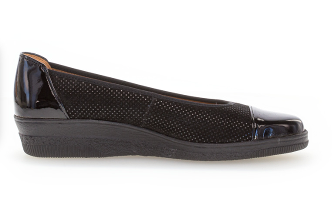 Gabor Black Wedge Pumps 06.402.87