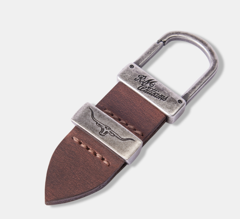 RM Williams Bark Brown Keyring cks4d