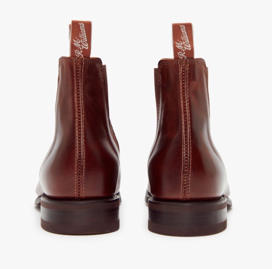 RM Williams Wide H Fit Mid Brown Dynamic Flex Craftsman Boots B543P 24