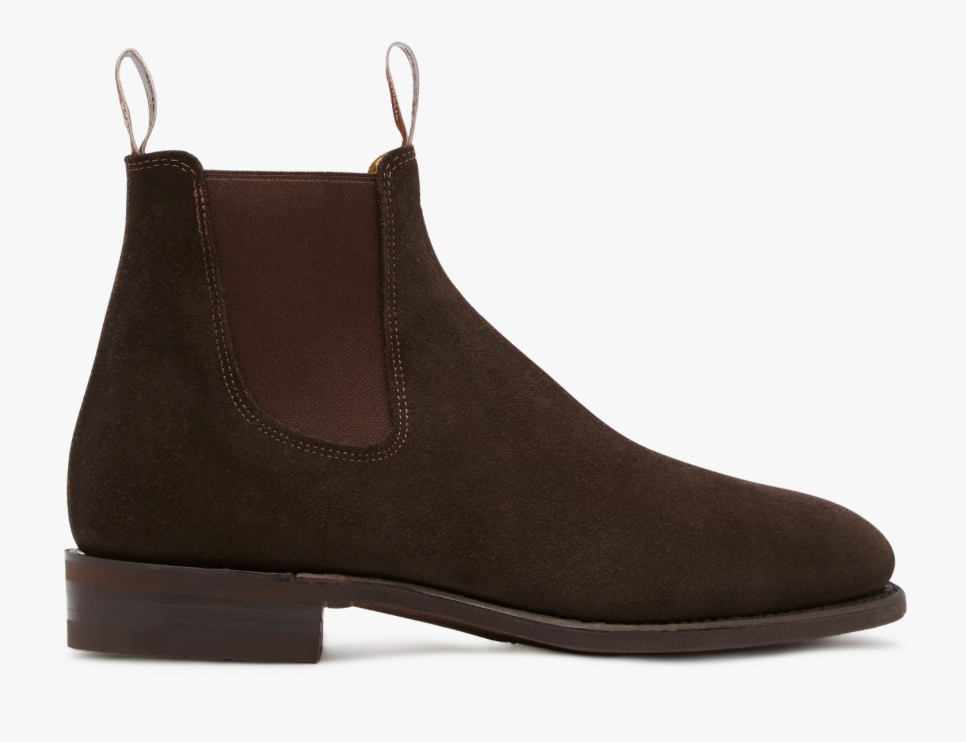 RM Williams Comfort Craftsman Boots Chocolate Suede B543S 08