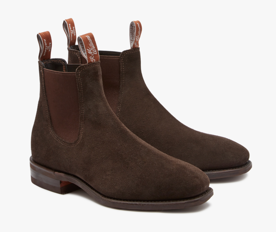 RM Williams Comfort Craftsman Boots Chocolate Suede B543S 08