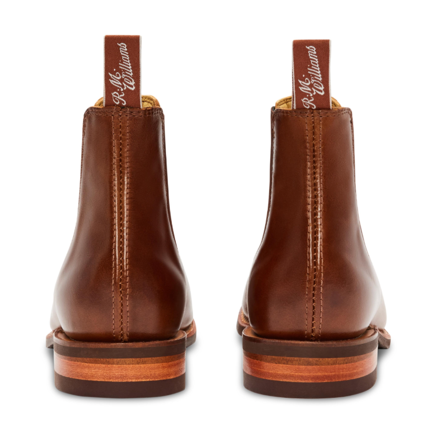 RM Williams Caramel Pull Up Leather Dynamic Flex Craftsman Boots B543P 24