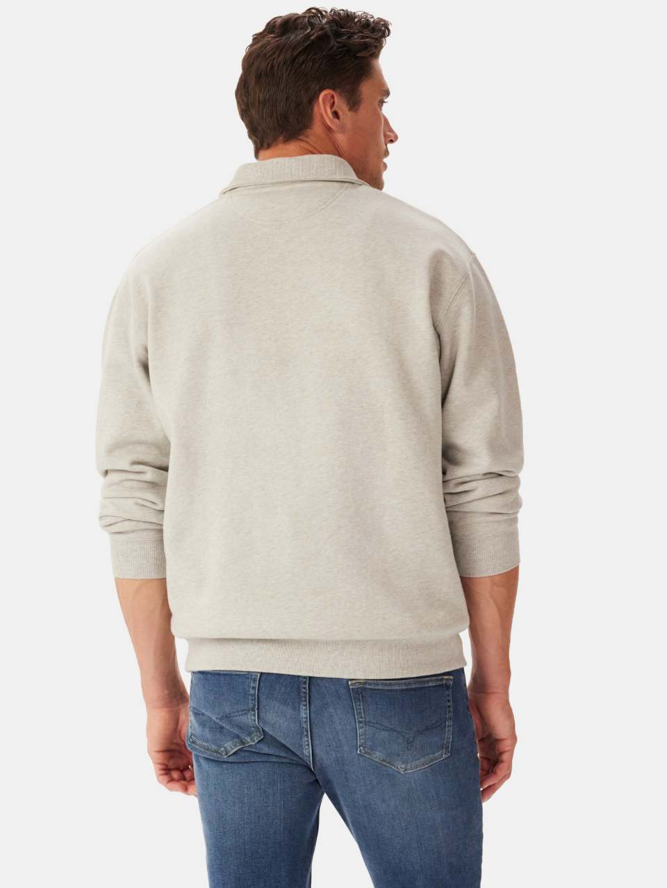 RM Williams Grey Zip Sweat KZ400BB