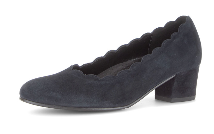 Gabor Dark Blue Block Heel Pumps 82.221.46