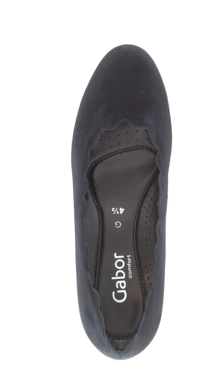 Gabor Dark Blue Block Heel Pumps 82.221.46