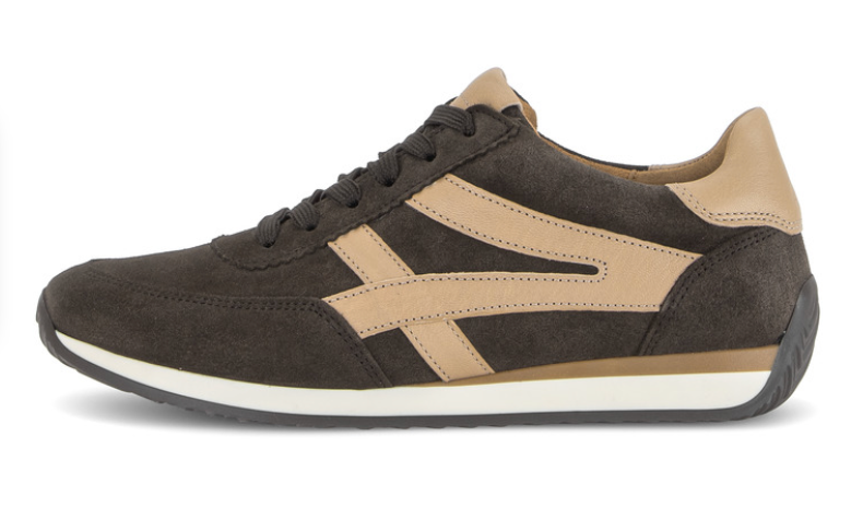 Gabor Mocca Brown Suede H Fit Trainers 6032.01 003