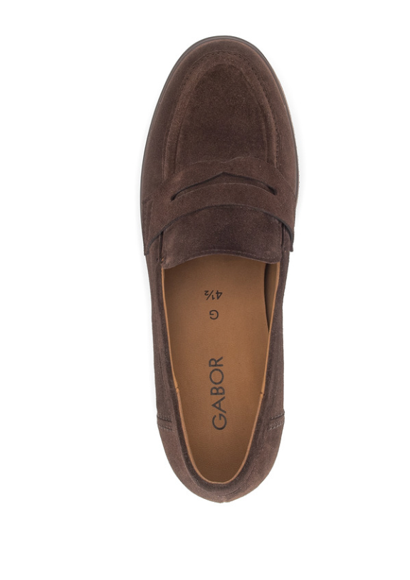 Gabor Brown Block Heel Shoe 4007.01 005