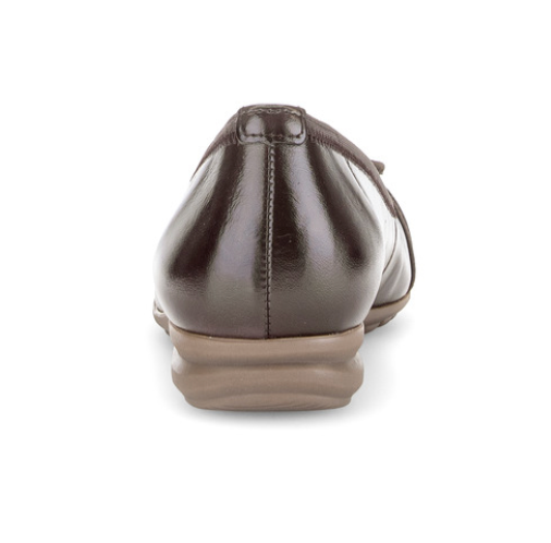 Gabor Mocca Brown Leather Ballerina Pumps 3012.01 003