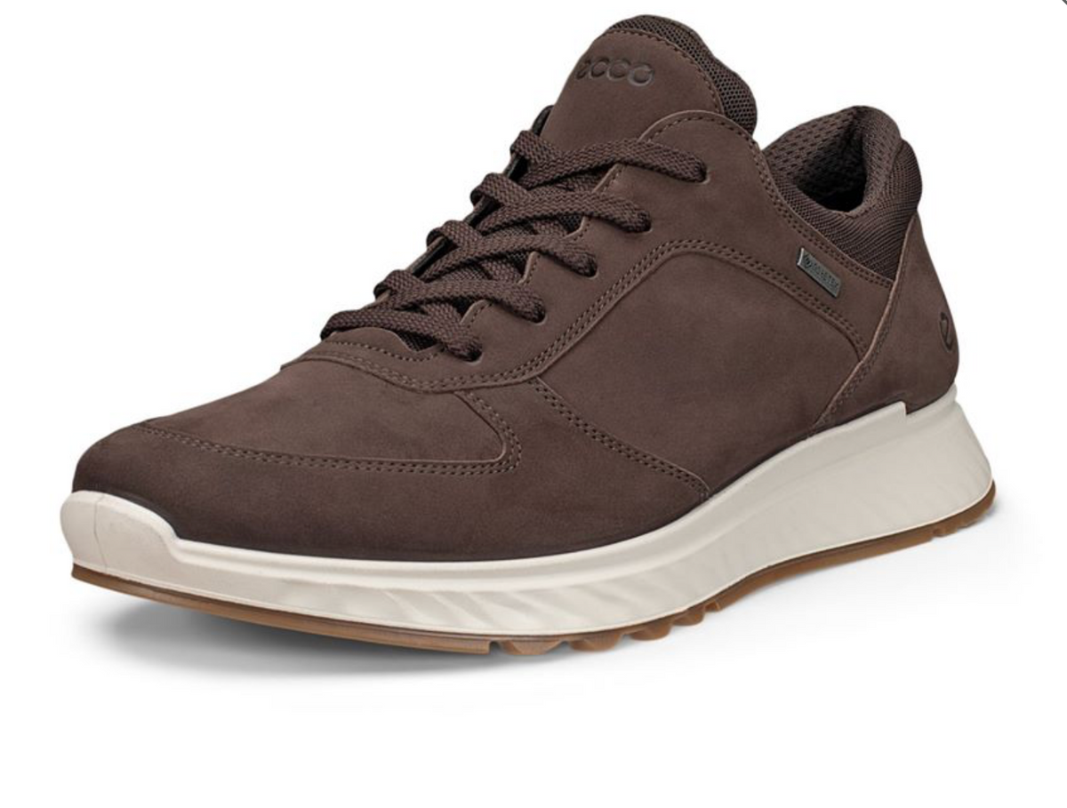 Ecco Exostride Mocha Brown Gortex Walking Shoe 835304 02178